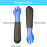 Extra Long Rubber Gloves - Elbow Length, Heavy Duty Waterproof Gloves for Kitchen Cleaning, PVC Reusable, 27.5 Inches,