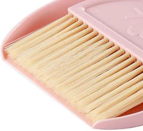 Mimdixy Set, Set Small Broom and Dustpan Mini Dustpan and Brush Broom with Combo Nesting Tiny Cleanings Tool for Desk