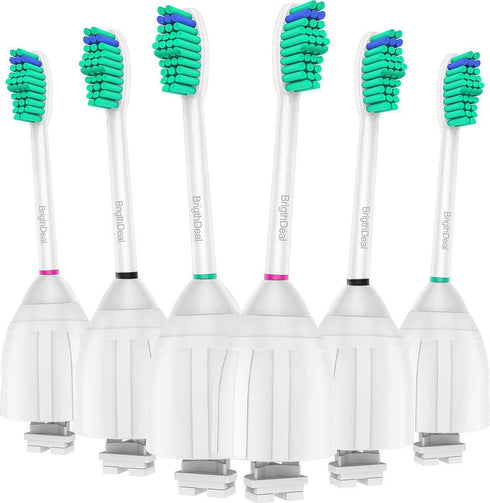 Replacement Brush Heads, 6-Pack, Compatible with Philips Sonicare Toothbrush Essence Xtreme Elite HX7022/66