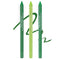 3PCS Green Eyeliner Pencil Set, Colorful Metallic Glitter Eyeliner Pen, Shimmer Eye Shadow Pencil Makeup Kit - Set B