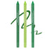 3PCS Green Eyeliner Pencil Set, Colorful Metallic Glitter Eyeliner Pen, Shimmer Eye Shadow Pencil Makeup Kit - Set B