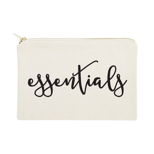 The Cotton & Canvas Co. Essentials Cosmetic Bag and Travel Makeup Pouch