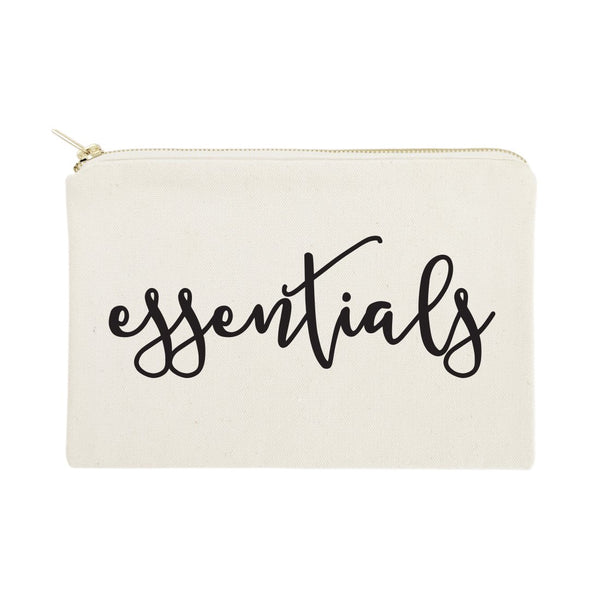 The Cotton & Canvas Co. Essentials Cosmetic Bag and Travel Makeup Pouch