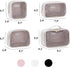 Small Clear Makeup Bag for Purse, Cosmetic Bag for Travel, Mini Organizer Bag for Accessories, White