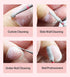 MelodySusie 3mm Rounded Top Barrel Cuticle Clean Nail Drill Bit, 3/32'' Professional Safety Carbide