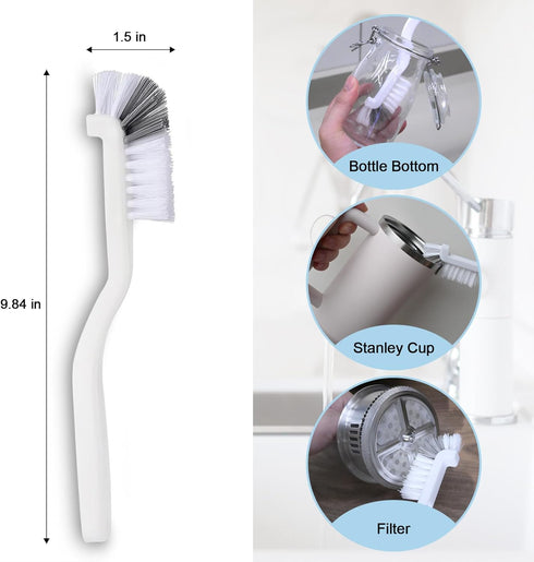 OSHPPKEL 9 Pack Set, Set Crevice Cleaning Brush Hard Bristle Detail Brush for Deep Cleaning Kitchen, Bathroom, Grout