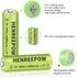 Henreepow Ni-MH Rechargeable AA Battery, 1.2V High-Capacity Battery for Garden Landscaping Solar Lights