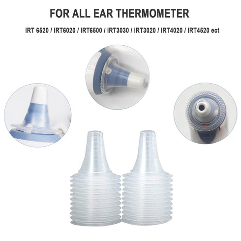 100pcs Disposable Ear Thermometers Probe Covers, Soft Ergonomic Earmuffs for Braun Digital Thermometers