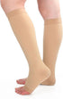 Runee 15-20 mmHg Medical Open Toe Compression Sock Knee High Hosiery Stocking For
