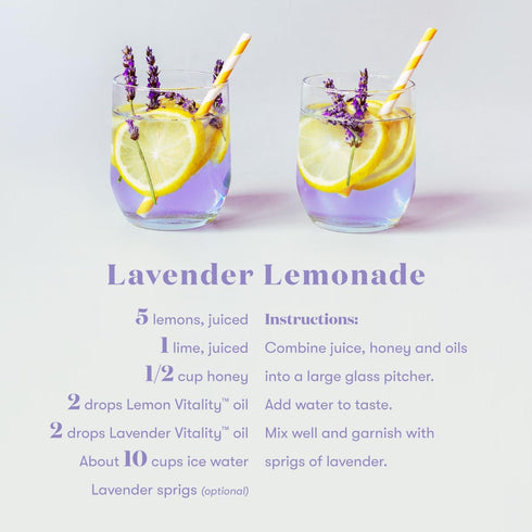 Young Living Vitality Lemon Essential Oil 5ml - 100% Pure, Zesty Citrus Flavor for Culinary Delights - Brighten Your