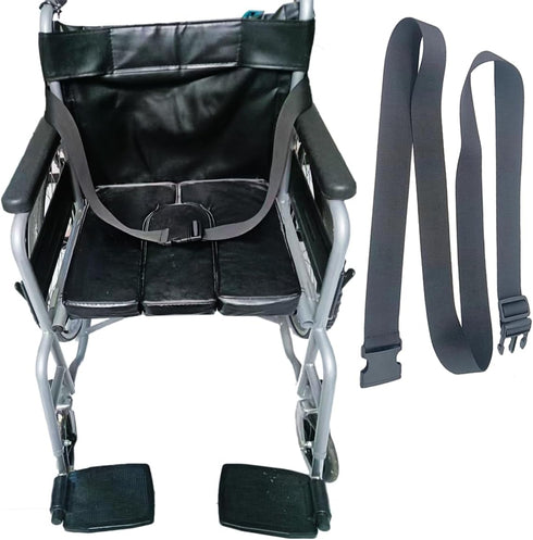 LYHHALO Wheelchair Safety Strap Seat Belt Anti-Slip and Anti-Fall Fixation Extra Long Size-Suitable