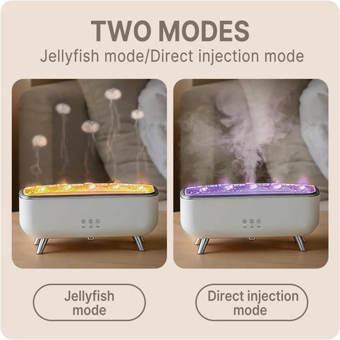 Stjiatu 300ML 7 Jellyfish Diffuser Humidifier, Essential Aromatherapy Ultrasonic Diffuser with Essential Oils. Colors