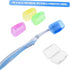 FOMIYES 10pcs Toothbrush Holder, Portable Toothbrush Cap and Cover Case for Travel