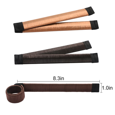 KISSBUTY Bun Maker (7 Count) - Hair Donut for French Twist, DIY Tool for Women and Girls