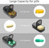 yeloumiss 2 Weekly PU Leather Pill Bag Organizer Case Times a Day, AM PM Daily Pill Box to Hold Vitamin, Fish Oil