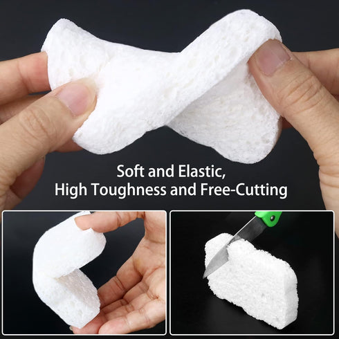 6pcs Premium Heavy-Duty Cleaning Sponges, Scratch-Free, Multi-Purpose Reusable for Home Kitchen, Durable