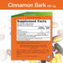 NOW Supplements, Cinnamon Bark 600 mg, Non-GMO Project Verified, Healthy Glucose Metabolism*, 240 Veg Capsules