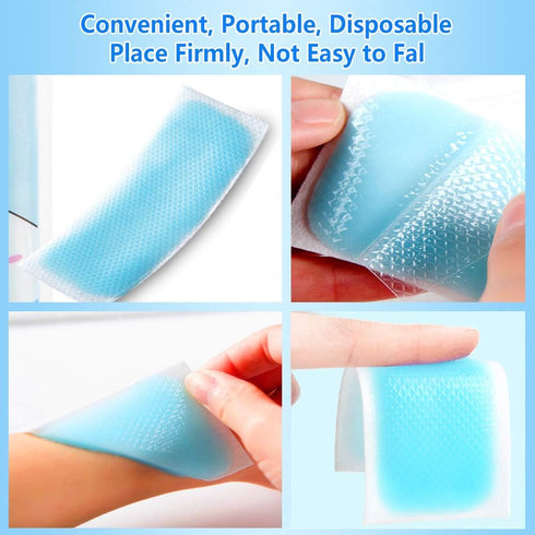 16 Sheets Baby Cool Pads for Kids - Fever Discomfort & Pain Relief, Cooling Relief Fever Reducer, Pack of 16