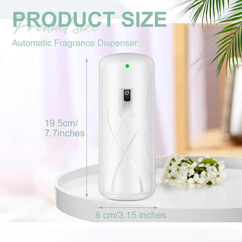 2 Pcs Automatic Air Freshener Spray Dispenser Battery Operated Air Freshener Spray for Bathroom Air Freshener Automatic Sprayer Automatic Air Freshener Dispenser for Bedrooms Offices Hotels