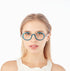 Retro Round Reading Glasses for Men and Women, Stylish Color Frame, Blue Light Blocking, Anti Eye Strain