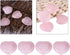 4pcs Healing Crystal Rose Quartz Carved Heart Shaped Shiny Stone, Reiki Balancing Semi-Precious Decor