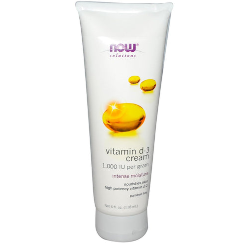Now Foods Vitamin D-3 Cream, 4 Fl Oz (Pack of 3)