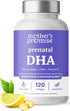Prenatal DHA for Women 600mg + 400 IU Vitamin D3, 120 Softgels for Brain Health during Pregnancy