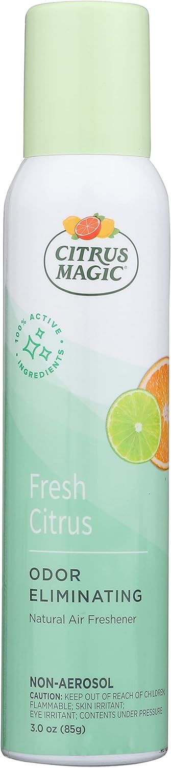 Citrus Magic Natural Odor Eliminating Air Freshener Spray, Fresh Citrus, 3 Fl Oz (Pack of 3), 3 Count
