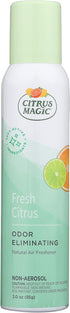 Citrus Magic Natural Odor Eliminating Air Freshener Spray, Fresh Citrus, 3 Fl Oz (Pack of 3), 3 Count