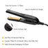 Professional 1/2" Ceramic Mini Flat Iron, Anti-Frizz, Fast Heating, Versatile Styling for Curly & Straight Hair, Black