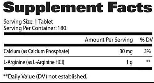 GAT Sport L-Arginine Tablets, 180 Count
