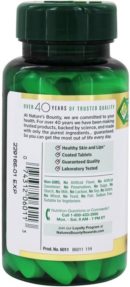 Nature's Bounty L-Lysine, 1000mg, 60 Tablets