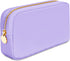 Small Makeup Bag for Purse, Mini Pouch Travel Makeup Bag Zipper Pouches Organizer for Women and Girls (Purple)