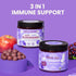 Gummies Immune Gummy Immunity, 90 Llama Naturals Elderberry for Adults, Vegan, Organic Support Supplement with Vitamin