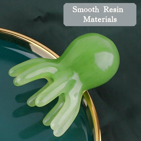 KINTEGOOD 8 Large Size Octopus Head Massager Scalp Scratcher Deep Massage Tools, Tentacles Acupressure Gua Sha Manual