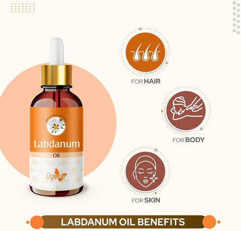 Crysalis Labdanum (Cistus ladanifer) Oil - 0.51 Fl Oz (15ml)