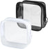 PLULON TSA Approved Toiletry Bag, 2 Pack Small Makeup Bag for Purse, Clear Mini Cosmetic Zipper Pouch