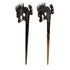 Marycrafts Horn Dragon Carved Hairstick Hair Accessories for Women (Set of 2 Pcs, Black)