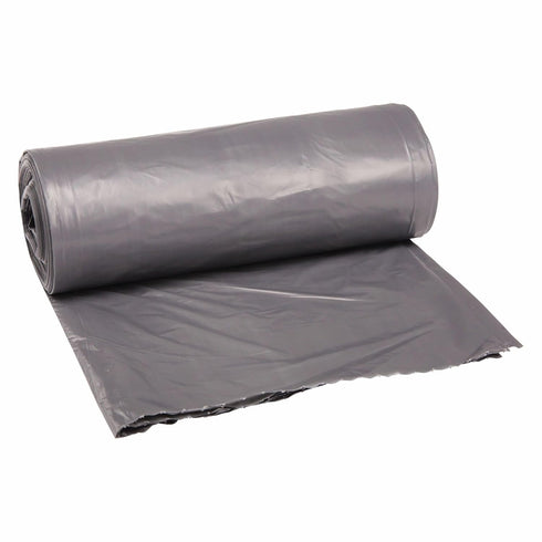 Boardwalk Low-Density Waste Can Liners, 30 gal, 0.95 mil, 30" x 36", Gray, 25 Bags/Roll, 4 Rolls/Carton