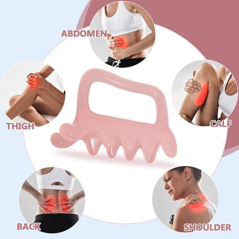 iunxkmi Fascia Cellulite Massage Tool, Trigger Points Myofascial Release Tool for Neck, Shoulder, Back, Resin Body