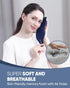 MZOO Sleep Eye Mask for Side Sleepers - 3D Light Blocking Patented Design Night Blindfold, Blue