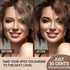 MINA ibrow Hair Color Tint Kit - Black with Nourishing Oil & Brush Combo Pack