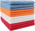 Microfiber Cleaning Cloth, Commercial Grade Extra Thick, 16in x 16in, 4 Color Mixed, Pack of 12