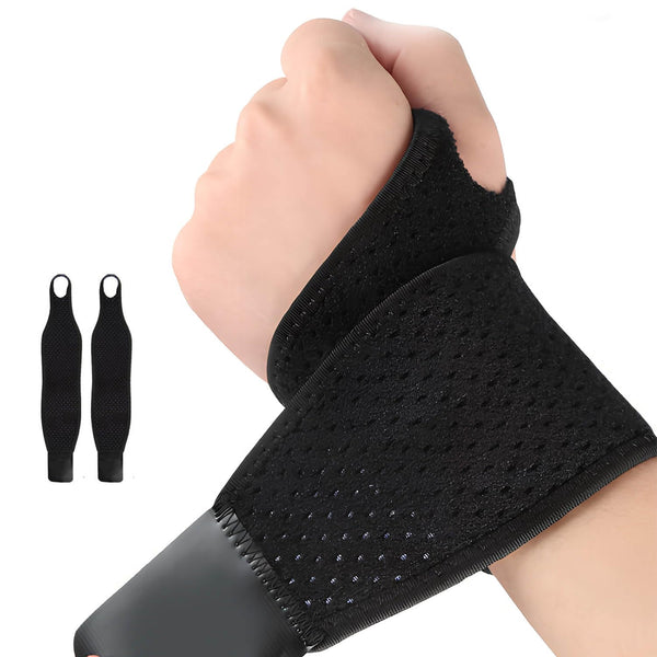 Adjustable Wrist Brace for Carpal Tunnel for Men and Women, Wrist Support for Fitness and Sports Protection (2 PCS)