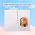 BagDream Bakery Bags with Window, Kraft Paper Bags, 50Pcs, 3.54x2.36x6.7 Inches, Tin Tie Tab Lock, White Window Bags