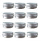 Screw Top Aluminum Tin Jars - Cosmetic Sample Metal Containers, Round Pot for Candle, Lip Balm, 12 Pack (1 OZ)
