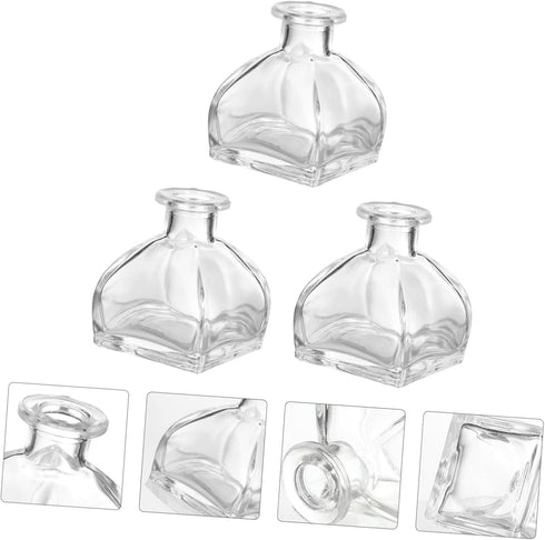 Set 3 Veemoon Essential Oil Diffuser Bottles of Fragrance Release Glass Jars for Home Office Party Wedding Spa Bathroom