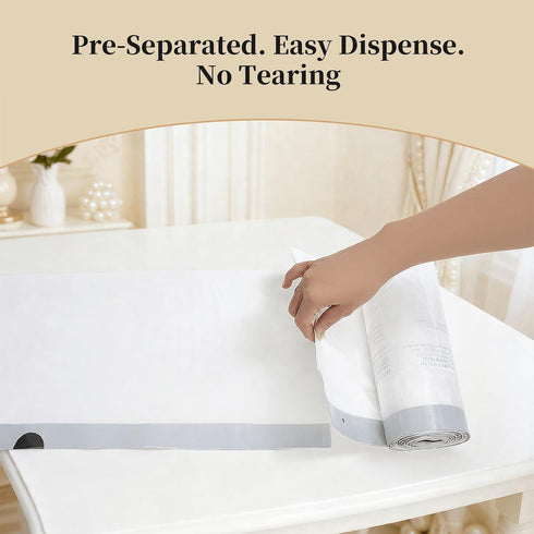 KASATODAY 80L 100ct (21 100 count) Drawstring Trash Bags, Extra Large Kitchen Garbage Bags, Extra Strong Leak-Proof