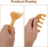 Set 2 minkissy Amber Scalp Massager Pieces Manual Five-Claw and Wide-Tooth Scraping Combs for Facial Massage, Head Spa