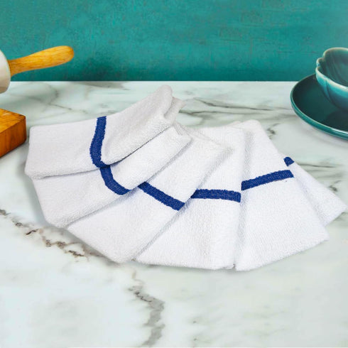 Pack 12, 15"x19" 100% CASA COPENHAGEN Classic Bar Mop Towels - of Cotton, Highly Absorbent & Durable Towels